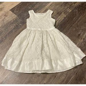 Size 6X Pinky Girls White Sleeveless Summer Dress #G-3-21